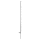 Kunststoffpfahl smart, 145cm 13 Ösen weiß